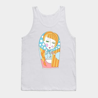 Matryoshka doll red Tank Top